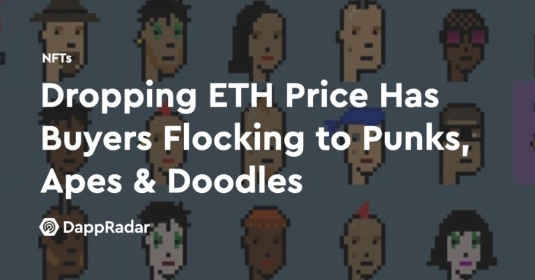Dropping Eth Price Has Buyers Flocking To Punks, Ape And Doodles | Nft News