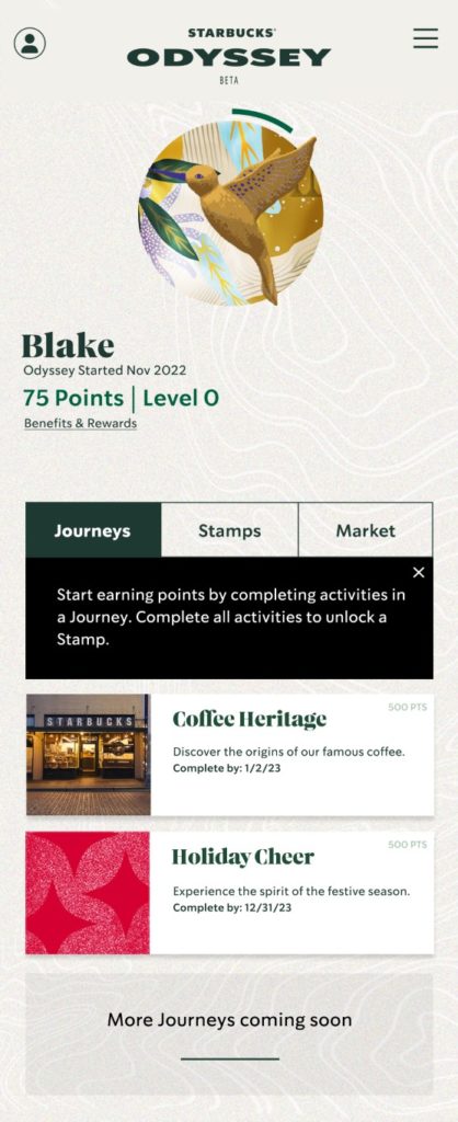 Starbucks Odyssey Beta Launches | Nft Culture | Web3 Culture Nfts & Crypto Art | Nft News