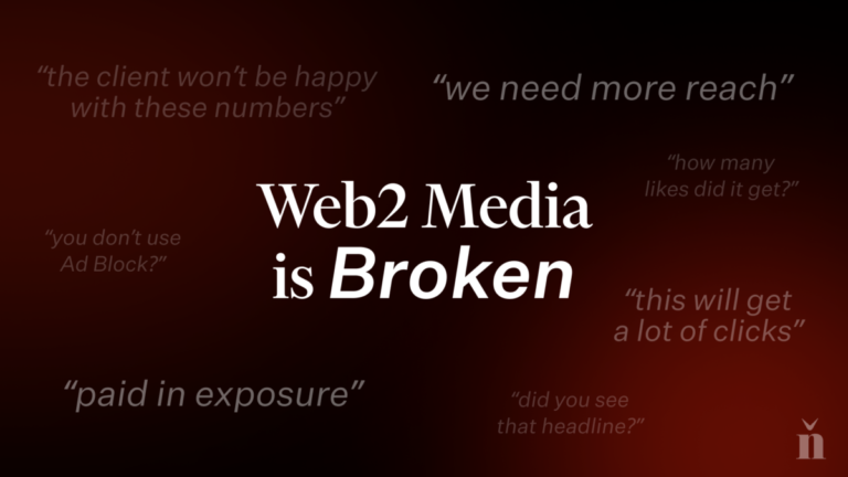 Web2 Media Is Broken. The Future Of Media Is Tokenized. | Nft News