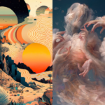 A Collage Of Various Artists' Work Made Use Using Ai Art Tools.